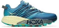 HOKA ONE ONE - Speedgoat 4 Trail-Running Shoes - Women's - PROVINCIAL BLUE/LUMINARY GREEN