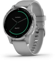 Garmin - vivoactive 4S - POWDER GRAY/STAINLESS