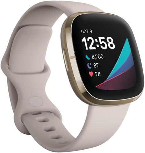 Fitbit - Sense - LUNAR WHITE/SOFT GOLD