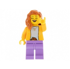 LEGO Mom - Bright Light Orange Jacket, Medium Lavender Legs, Dark Orange Hair