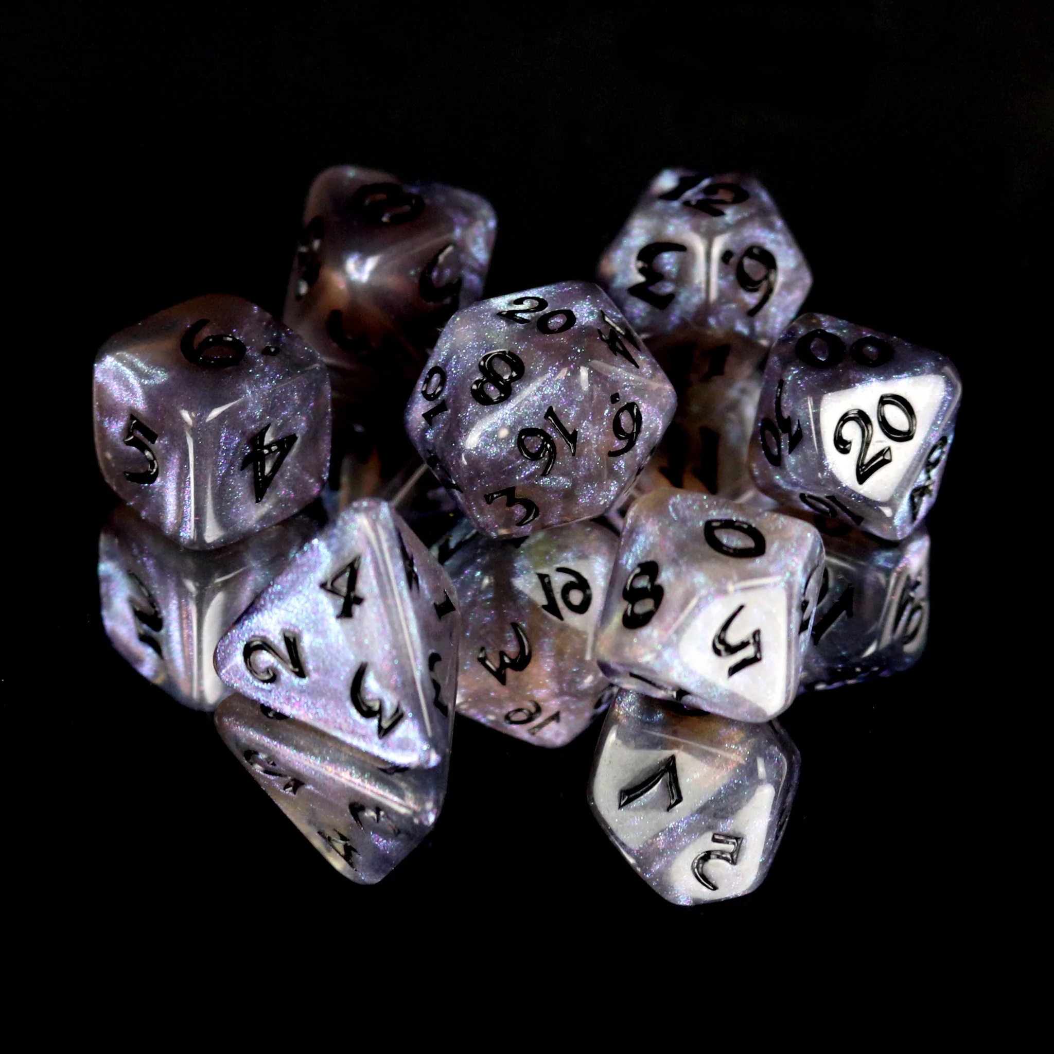 7 Piece RPG Set - Elessia Kybr - Passion with Black