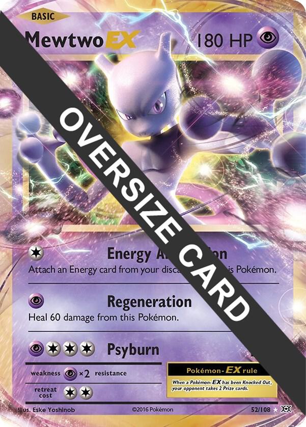 Mewtwo EX - 52/108  - Oversized Promo