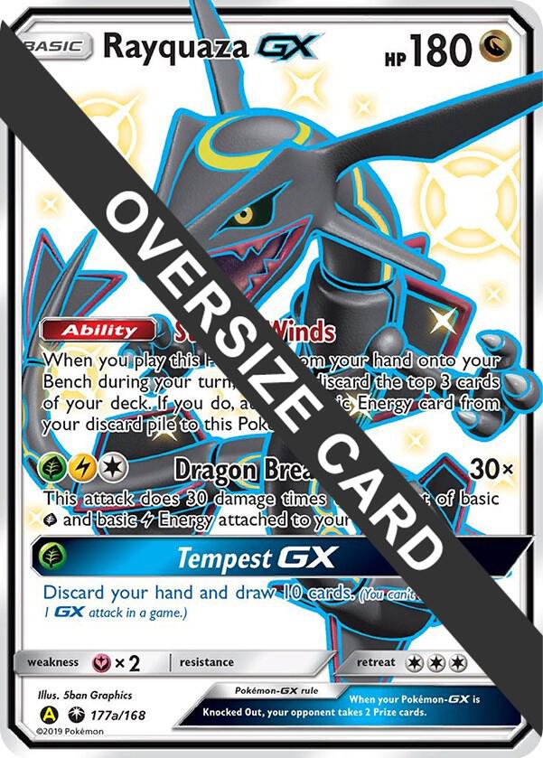 Rayquaza GX - 177a/168  - Oversized Promo