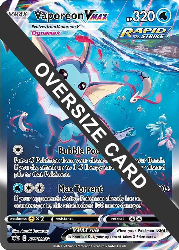 Vaporeon Vmax - SWSH182  - Oversized Promo