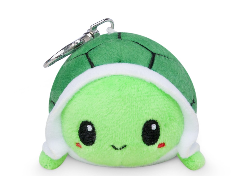 Plushie Charm Keychain: Happy Green Turtle