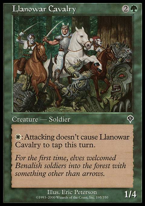 Llanowar Cavalry - Foil