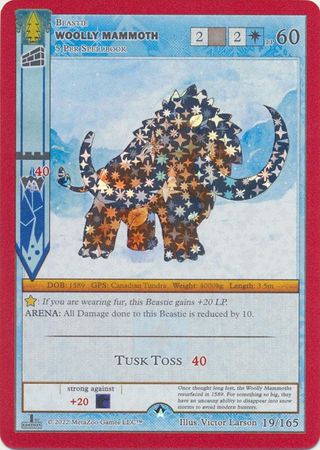 Woolly Mammoth 19/165 - Reverse Holo - 1st Edition