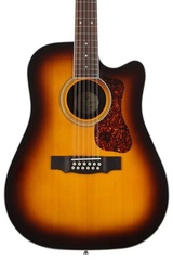 Guild D-2612CE, Deluxe Acoustic-Electric Guitar - Antique Sunburst