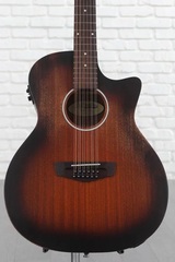 D'Angelico Premier Fulton LS Acoustic-electric Guitar - Aged Mahogany