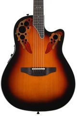 Ovation Timeless Elite Deep Contour 12-String Acoustic-Electric Guitar - New England Burst