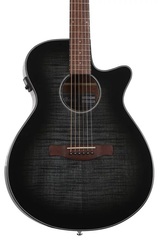 Ibanez AEG70 Acoustic-Electric Guitar - Transparent Charcoal Burst High Gloss