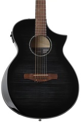 Ibanez AEWC400 Acoustic-Electric Guitar - Transparent Black Sunburst High Gloss