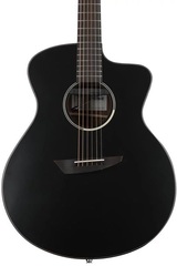 Ibanez Jon Gomm Signature JGM5 Acoustic-Electric Guitar - Black Satin Top, Natural High Gloss Back and Sides