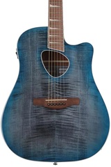 Ibanez Altstar ALT30FM Acoustic-electric Guitar - Blue Doom Burst High Gloss