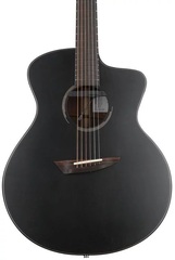 Ibanez Jon Gomm Signature JGM10 Acoustic-electric Guitar - Black Satin Top, Natural High-gloss Back and Sides