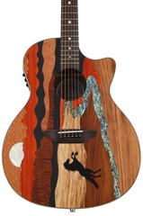 Luna Vista Stallion Tropical Wood Acoustic-electric Guitar - Gloss Natural