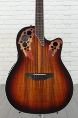 Ovation Celebrity Elite CE48P-KOAB Super Shallow Acoustic-electric Guitar - Koa Burst