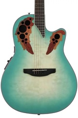 Ovation Celebrity Elite Plus CE44X-9B Mid-depth Acoustic-electric Guitar - Mintburst