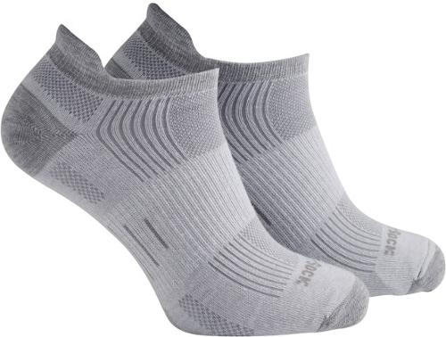 WRIGHTSOCK - ECO Run Tab Socks - GRAY HEATHER