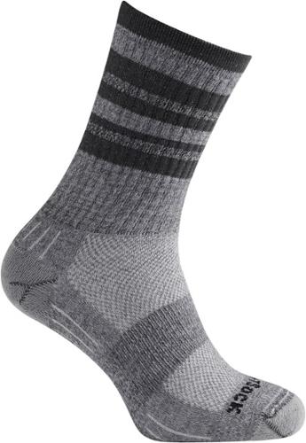 WRIGHTSOCK - Escape Crew Socks - ASH TWIST STRIPES