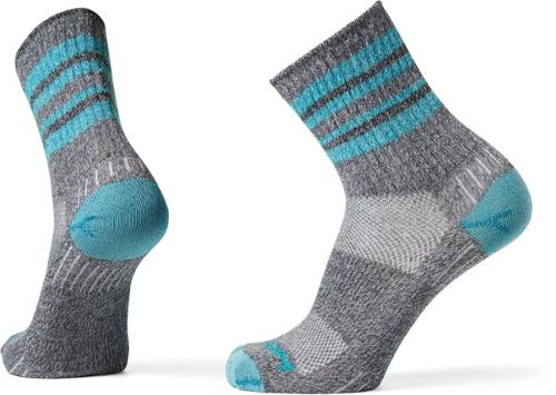 WRIGHTSOCK - Escape Crew Socks - TURQUOISE STRIPE