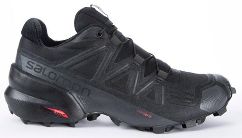 Salomon - Speedcross 5 Trail-Running Shoes - Womens - BLACK/BLACK/PHANTOM