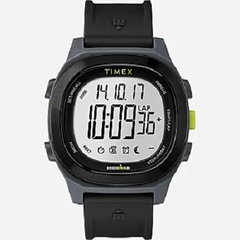 Timex Ironman Transit with Timex Pay Silicone Strap Watch - Black/Gray