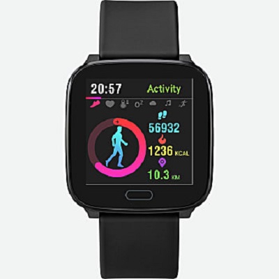 Timex Active Resin Strap Smartwatch - Black