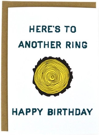 Compass Paper Co - Tree Ring Birthday Card
