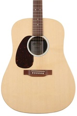 Martin D-X2E Dreadnought Left-Handed Acoustic Guitar - Natural with Figured Koa