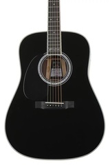 Martin D-35 Johnny Cash Left-Handed Acoustic Guitar - Black