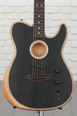 Fender Acoustasonic Player Telecaster Acoustic-electric Guitar - Brushed Black with Rosewood Fingerboard