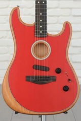 Fender American Acoustasonic Stratocaster Acoustic-electric Guitar - Dakota Red