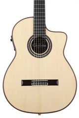 Cordoba GK Pro Negra, Nylon String Acoustic-Electric Guitar - Spruce