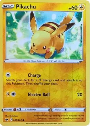 Pikachu - 065/202 - Reverse Cosmos Holo