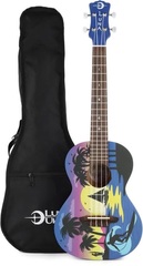 Luna Kauwela Summer Tenor Ukulele - Satin Custom Kauwela Summer Graphic