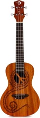 Luna Maluhia Peace Concert Ukulele - Satin Natural