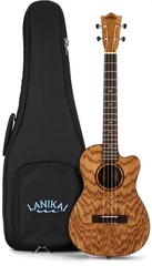 Lanikai OA-CEB Oak Ukulele with Cutaway & Electronics - Baritone