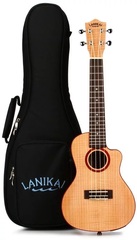Lanikai FM-CEC Flame Maple Ukulele with Cutaway & Electronics - Concert