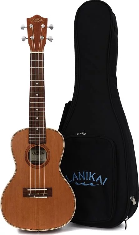 Lanikai CDST-C Cedar Solid Top Concert Ukulele - Natural