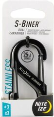 Nite Ize - S-Biner #3 Stainless-Steel Dual Carabiners - Package of 3