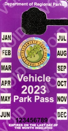 Sacramento County Annual Park Pass - Standard Vehicle