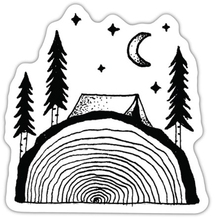 Stickers Northwest - Sawing Logs Sticker