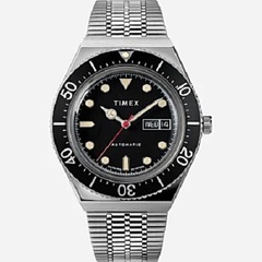 Timex - M79 Automatic Stainless Steel Bracelet Watch - Stainless-Steel/Black/Black