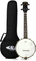 Kala Concert Banjo Ukulele - Black Satin