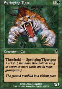 Springing Tiger - Foil