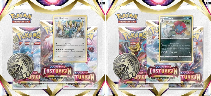 Sword & Shield - Lost Origin - 3 Pack Blister (Set of 2)