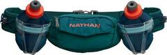 Nathan - Trail Mix Plus 2 Waistpack - 20 fl. oz. - STORM GREEN/HOT RED