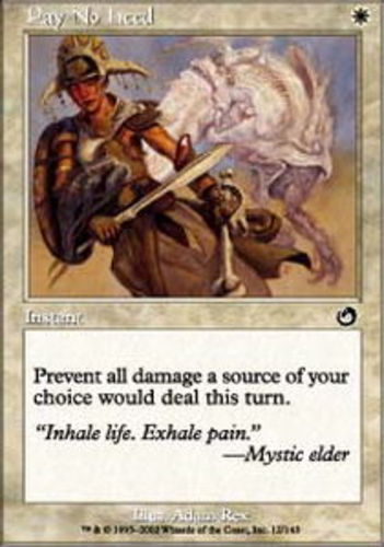 MTG magic cards 1x Pay No Heed - Foil Torment NM-Mint, English | eBay