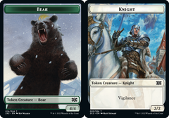 Bear // Knight Double-sided Token - Foil